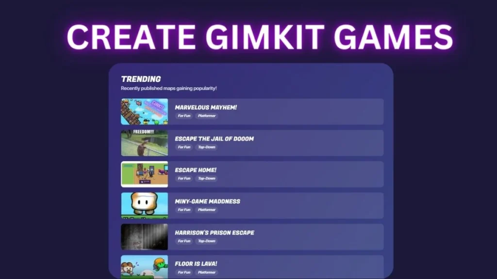 create Gimkit Games